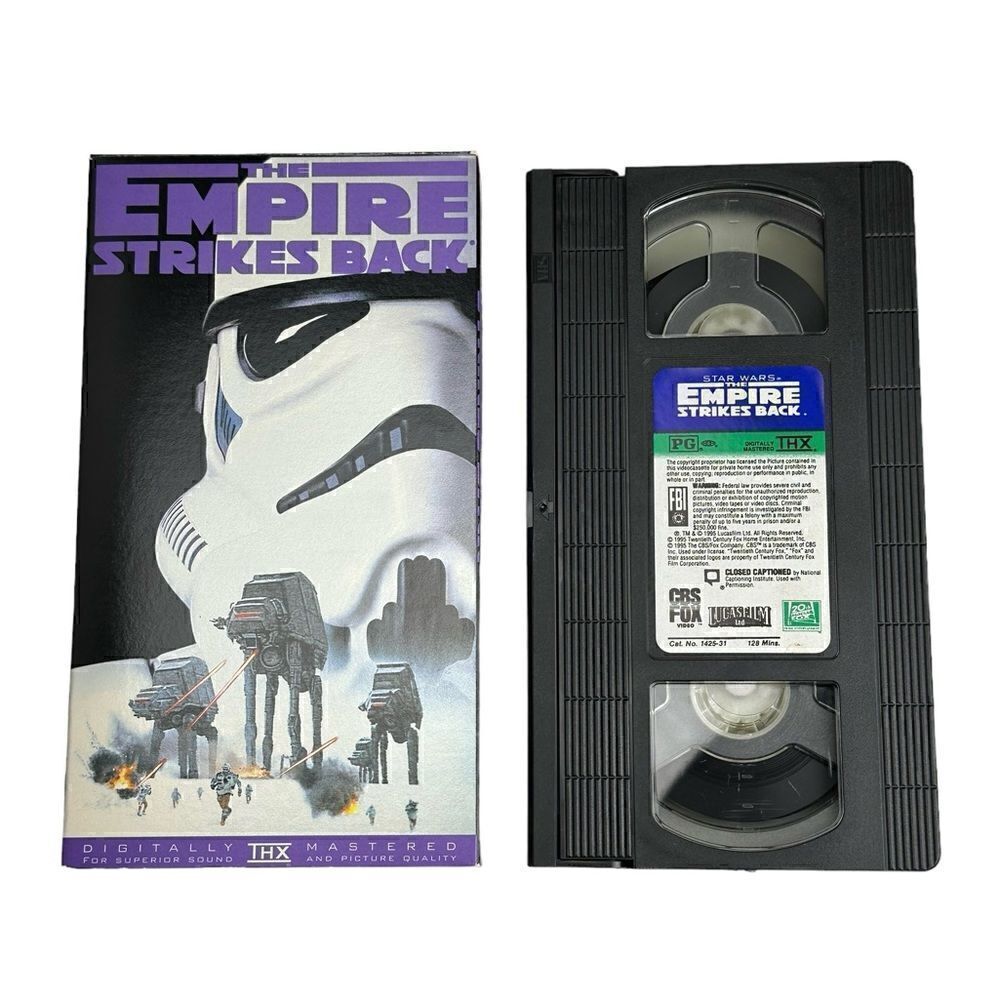 Star Wars Trilogy 3 VHS Lot New Hope, Emperor Strikes Back & Return of the Jedi - Picture 6 of 8